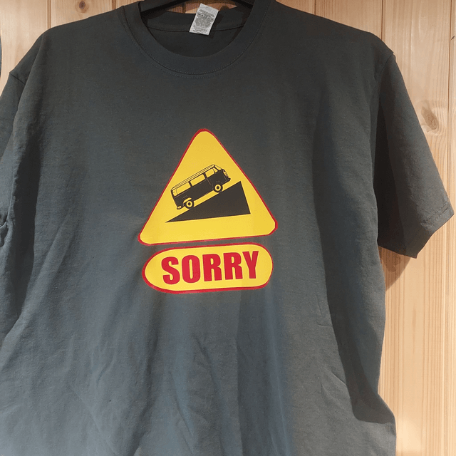 VW T2 Sorry t-shirt (BLACK ONLY)