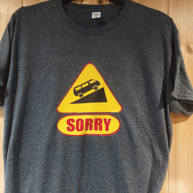 VW T3 Sorry t-shirt (BLACK ONLY)