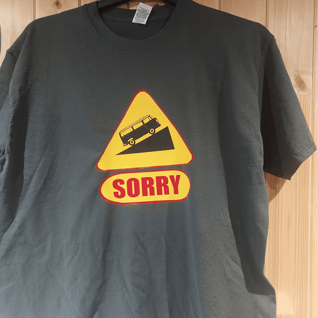 VW T2 Sorry t-shirt (BLACK ONLY)
